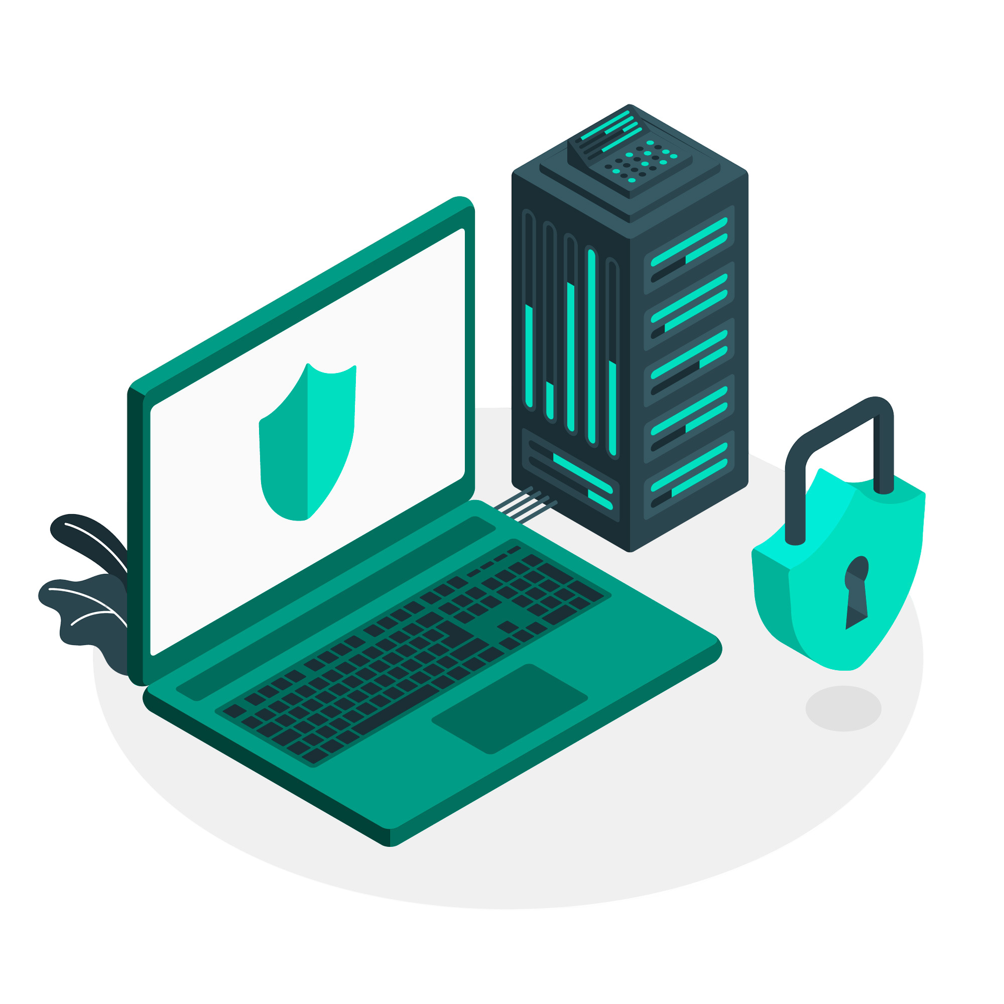cybersecurity palm holding a holographic-lock badge representing cybersecurity